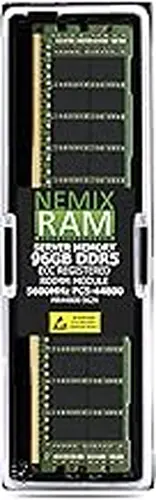 NEMIX RAM 96GB (1X96GB) DDR5 5600MHZ PC5-44800 2Rx4 CL46 1.1V 288-PIN ECC RDIMM Registered Server Memory Compatible with ASRock W790 WS R2.0 Motherboard