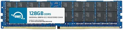 OWC 128GB DDR5 5600 PC5-44800 CL46 4Rx4 288-pin 1.1V ECC Registered RDIMM Memory RAM Module Upgrade Compatible with Gigabyte MS33-AR0 MS33-AR1 MS33-CP0 MS73-HB0 MS73-HB2