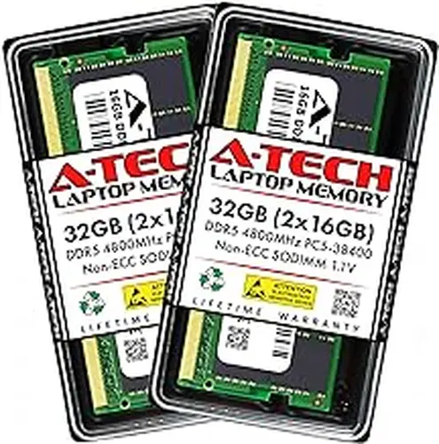 A-Tech 32GB Kit (2x16GB) RAM Compatible for Acer Nitro 5 Gaming Laptop | DDR5 4800MHz PC5-38400 SODIMM 1.1V 262-Pin Non-ECC SO-DIMM Memory Upgrade