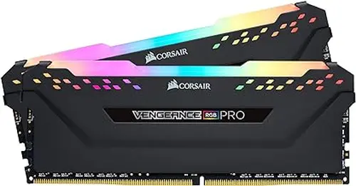 CORSAIR Vengeance RGB PRO DDR4 RAM 32GB (2x16GB) 3200MHz CL16-20-20-38 1.35V Intel AMD Desktop Computer Memory - Black (CMW16GX4M2C3200C16)