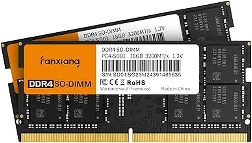 fanxiang SODIMM DDR4 RAM 32GB (2 x 16GB) 3200Mhz, Intel AMD Laptop Memory CL22 1.2V Dual Channel,Ideal for Gaming and Productivity