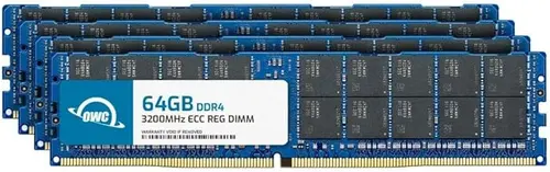 OWC 256GB (4x64GB) DDR4 3200MHz PC4-25600 CL22 2RX4 ECC Registered RDIMM 1.2V 288-pin Memory RAM Upgrade for Server