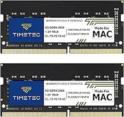 Timetec 16GB KIT(2x8GB) Compatible for Apple DDR4 2666MHz for Mid 2020 iMac (20,1/20,2) / Mid 2019 iMac (19,1) 27-inch w/Retina 5K Display, Late 2018 Mac mini (8,1) PC4-21333 / PC4-21300 MAC RAM