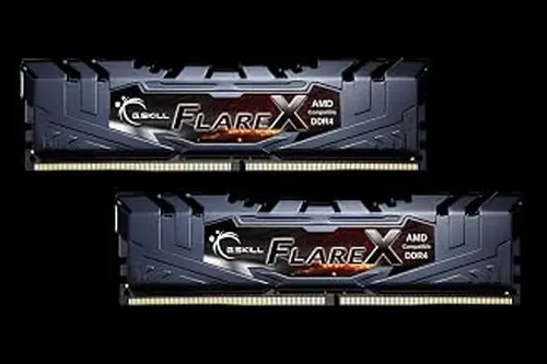 G.SKILL FlareX Series DDR4 RAM (XMP) 16GB (2x8GB) 3200MT/s CL16-18-18-38 1.35V Intel AMD Desktop Computer Memory U-DIMM - Black (F4-3200C16D-16GFX)