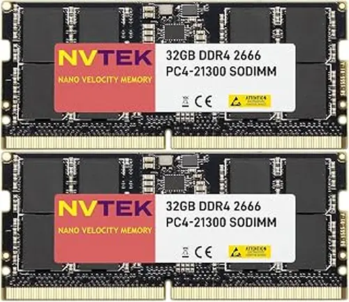 64GB (2X32GB) DDR4 2666MHz PC4-21300 SODIMM 2Rx8 1.2V CL19 260-PIN Non-ECC Laptop PC Computer Memory KIT