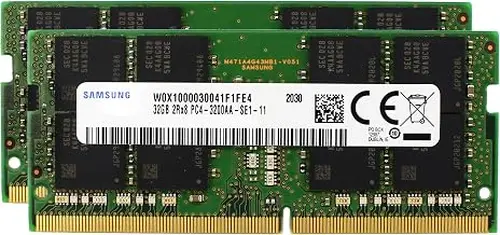 Samsung 64GB (2x32GB) DDR4 3200 MHz PC4-25600 SODIMM 2Rx8 CL22 1.2v 260-PIN Memory RAM Laptop Notebook Module Upgrade M471A4G43AB1-CWE M471A4G43BB1-CWE
