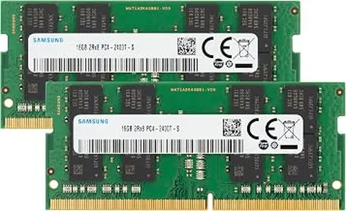 Samsung 32GB (2x16GB) DDR4 2400MHz PC4-19200 (PC4-2400T) CL17 SODIMM 2Rx8 Dual Rank 1.2V 260-Pin Laptop, Notebook RAM Memory