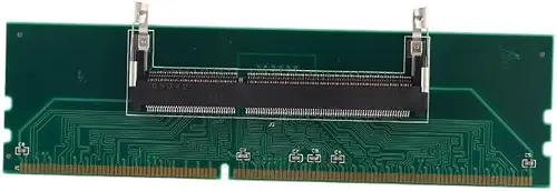 DDR3 Laptop to Desktop Memory Riser Adapter Card – Reuse Laptop RAM for Converting Desktop PC, ABS Plastic Green PCB, 134 x 43 x 6.5mm
