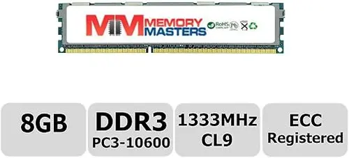 Hynix 8GB DDR3 1333MHz PC3-10600 Registered ECC 1.5V CL9 2Rx4 Dual Rank 240 Pin RDIMM Server Memory Ram Module Upgrade (Server Only, Not for Desktop/Laptop)(8GB)