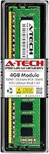A-Tech 4GB Replacement for HP QC852AT - DDR3 1333MHz PC3-10600E ECC Unbuffered UDIMM 240-Pin 2Rx8 1.5V - Single Server Memory RAM Stick (QC852AT-ATC)