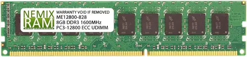 NEMIX RAM 8GB (1X8GB) DDR3 1600MHz PC3-12800 2Rx8 1.35V 240-PIN ECC UDIMM Compatible with Supermicro MEM-DR380L-HL01-EU16 ECC Unbuffered Memory