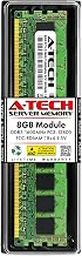 A-Tech 8GB RAM Replacement for HP 647651-081 | DDR3 1600MHz PC3-12800R 1Rx4 1.5V ECC RDIMM Registered 240-Pin DIMM Memory Module