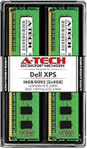 A-Tech 16GB (2x8GB) RAM for Dell XPS 8500, 8700 | DDR3 1600MHz DIMM PC3-12800 240-Pin Non-ECC UDIMM Desktop Memory Upgrade Kit