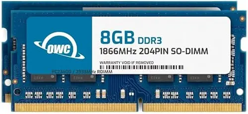 OWC 16GB (2x8GB) DDR3L 1866 PC3L-14900 CL13 2Rx8 204-pin 1.35V Non-ECC SODIMM Memory RAM Module Kit