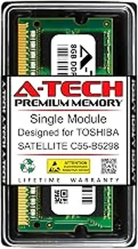 A-Tech 8GB RAM for Toshiba Satellite C55-B5298 | DDR3 1600MHz SODIMM PC3-12800 204-Pin Non-ECC Memory Upgrade Module
