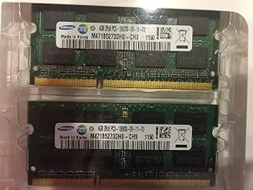 SAMSUNG 8GB kit DDR3 1333 MHz PC3 10600 (2X4GB) SODIMM Laptop Memory
