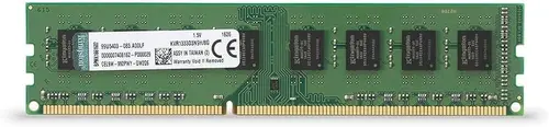 Kingston Technology ValueRAM 8GB 1333MHz DDR3 Non-ECC CL9 DIMM STD Height 30mm Desktop Memory 8 (PC3 10600) KVR1333D3N9H/8G