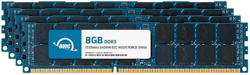 OWC 32GB (4x8GB) DDR3 1333 PC3-10600 CL9 2Rx4 240-pin 1.5V ECC Registered RDIMM Memory RAM Module Upgrade Kit Compatible with Dell PowerEdge R610 R710