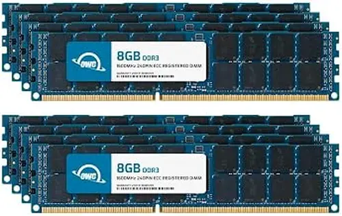 OWC 64GB (8x8GB) DDR3 1600 PC3-12800 CL11 1Rx4 240-pin 1.5V ECC Registered RDIMM Memory RAM Module Upgrade Kit for Select Workstations or Servers