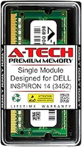 A-Tech 8GB RAM for DELL INSPIRON 14 (3452) | DDR3 1600MHz SODIMM PC3-12800 204-Pin Non-ECC Memory Upgrade Module