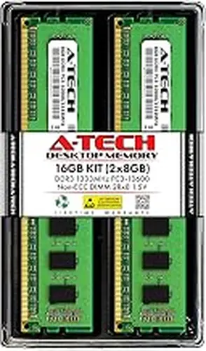 A-Tech 16GB Kit (2x8GB) RAM for ASUS Essentio CM6730 | DDR3 1333MHz PC3-10600 DIMM 1.5V Non-ECC UDIMM Memory Upgrade