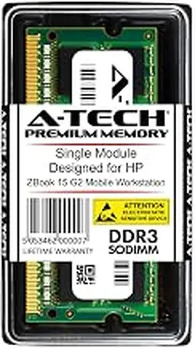 A-Tech 8GB RAM for HP ZBook 15 G2 Mobile Workstation | DDR3/DDR3L 1600 SODIMM PC3-12800/PC3L-12800 1.35V 204-Pin Memory Upgrade Module