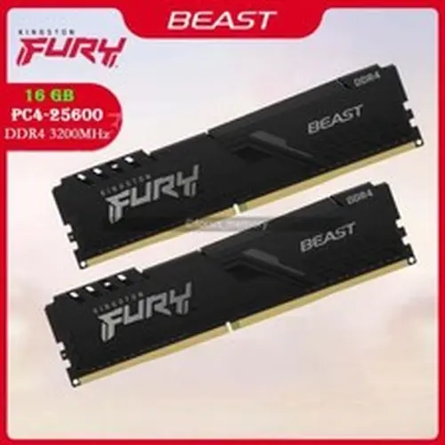 Fury Beast 32GB (2x 16GB) Ram DDR4 3200MHz PC4-25600 288-pin Desktop DIMM Memory