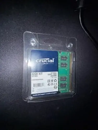 Pair of 2x16gb crucial 16gb ddr4-3200 sodimm laptop memory ram 32gb total