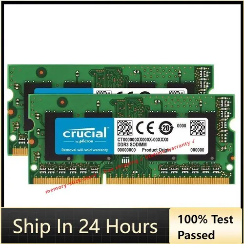 2PCS Crucial DDR4 RAM Laptop Memory 4GB 8GB 16GB Sodimm 2133 2400 DDR4 Notebook