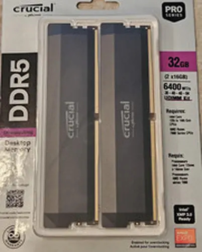 RAM Crucial DDR5 Pro 32GB (2x16GB) 6400MHz