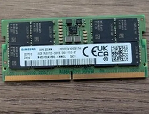 Samsung 16 GB DDR5 SODIMM 1Rx8 PC5-5600B RAM Memory M425R2GA3PB0-CWM0L