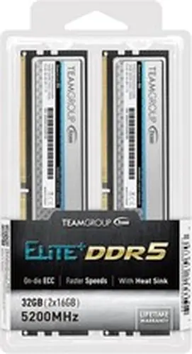 TEAMGROUP Elite Plus DDR5 32GB (2x16GB) 5200MHz PC5-41600 - TPSD532G5200HC42DC01