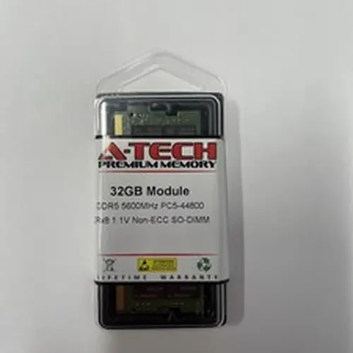 A-Tech 32GB DDR5 5600 MHz Laptop SODIMM PC5-44800 262-Pin Notebook Memory RAM