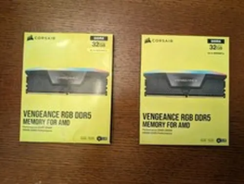 Corsair VENGEANCE RGB 32GB (2 x 16GB) DDR5-6000 PC5-48000 CL36 Desktop Memory