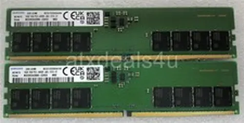 Samsung 32GB (16GBx2) 16GB 1Rx8 PC5-4800B M323R2GA3BB0-CQK0D DDR5 UDIMM Memory