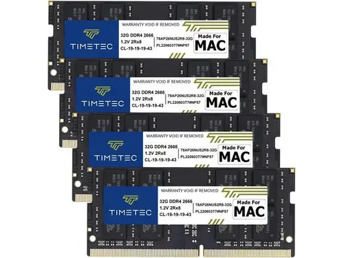 Timetec 128GB KIT(4x32GB) Compatible for Apple DDR4 2666MHz for Mid 2020 iMac (20,1 / 20,2) / Mid 2019 iMac (19,1) 27-inch w/Retina 5K Display...