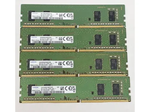 Lenovo 16GB (4x4GB) DDR4 3200MHz Desktop RAM Kit, Samsung M378A5244CB0-CWELL, PC4-25600 288-Pin Non-ECC UDIMM