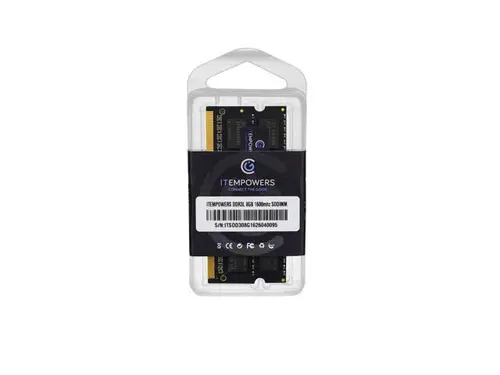 ITEMPOWERS 8GB DDR3L 1600MHz SO-DIMM Laptop RAM, PC3L-12800, 204-Pin, 1.35V Notebook Memory Upgrade Module