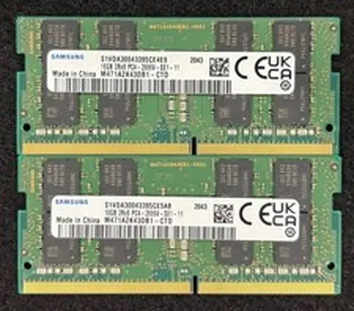 Samsung 32GB Kit (2x16GB) DDR4 2666MHz PC4-21300 Laptop Memory RAM M471A2K43DB1