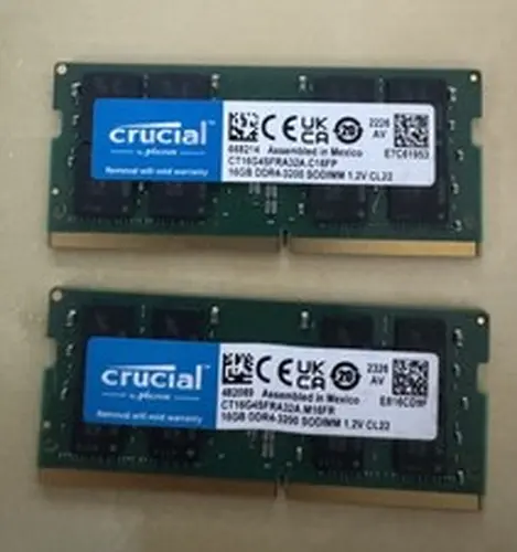 Crucial 32GB DDR4-3200 SODIMM Laptop Memory RAM (2x16GB)