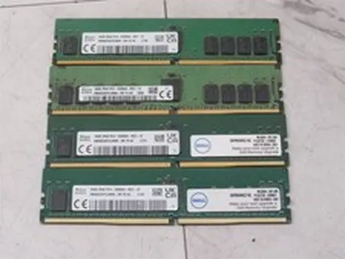 4x SK Hynix 16GB 2Rx8 PC4-3200AA-RE2-12 Server Memory DDR4