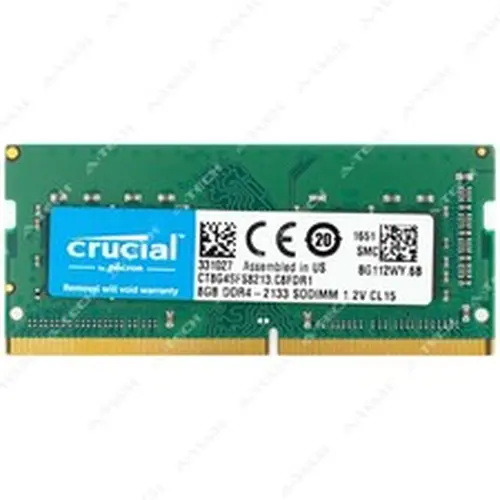 Crucial 8GB DDR4 2133 MHz PC4-17000 1Rx8 SODIMM Laptop Memory RAM (CT8G4SFS8213)