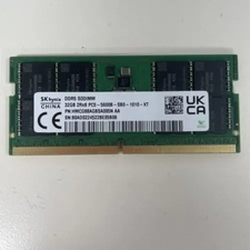 SK Hynix 32GB DDR5 5600 SODIMM Laptop RAM 2Rx8 PC5-5600B HMCG88AGBSA095N-AA