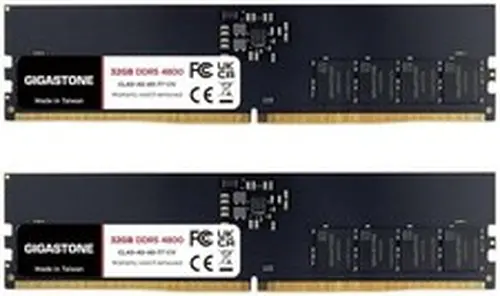 【DDR5 RAM】GIGASTONE 64GB Kit (2x32GB) DDR5 4800MHz PC5-38400 CL 40-40-40-77 1.1
