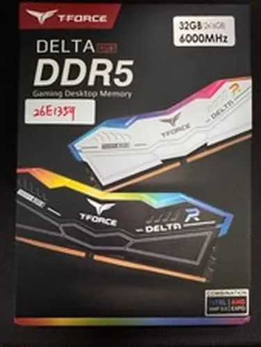 TEAMGROUP T-FORCE DELTA RGB DDR5 Ram 32GB (2x16GB) 6000MHz PC5-48000 CL30-Black