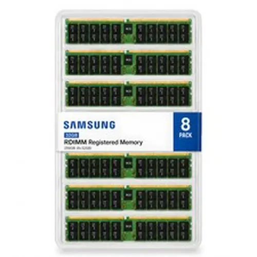 Samsung 256GB 8x32GB DDR5-5600 ECC Registered RDIMM RAM Kit M321R4GA0PB0-CWM