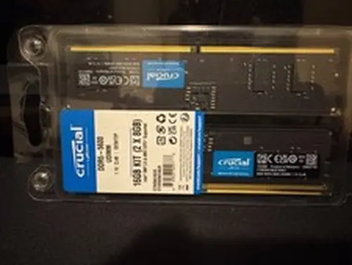 Brand new! Crucial RAM 16GB Kit 2x8GB DDR5-5600 UDIMM pc desktop memory