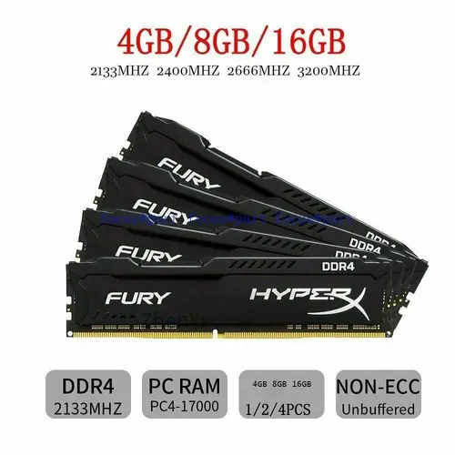 4GB 8 GB 16GB RAM DDR4 2133/2400/2666/3200 MHz DIMM 288-pin Memory For Desktop