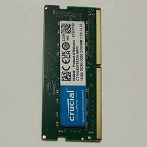 CRUCIAL DDR4 16GB 3200 PC4-25600 Laptop SODIMM Non-ECC Memory RAM
