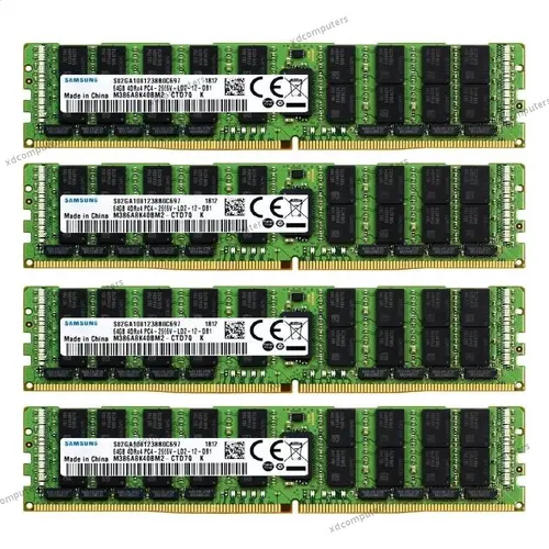 2x 4x 8x Samsung 64GB 2666MHz DDR4 4DRX4 PC4-21300 LRDIMM ECC RAM Server Memory